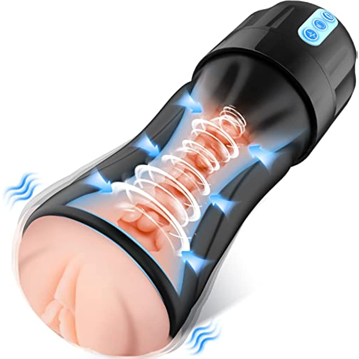 Enlarged Size Realistic Textured Sucking Vibration Stroker | Sohimi Soul Snatcher - Affordable Online Adult Toys Store Enlarged Size Realistic Textured Sucking Vibration Stroker | Sohimi Soul Snatcher - Affordable Online Adult Toys Store