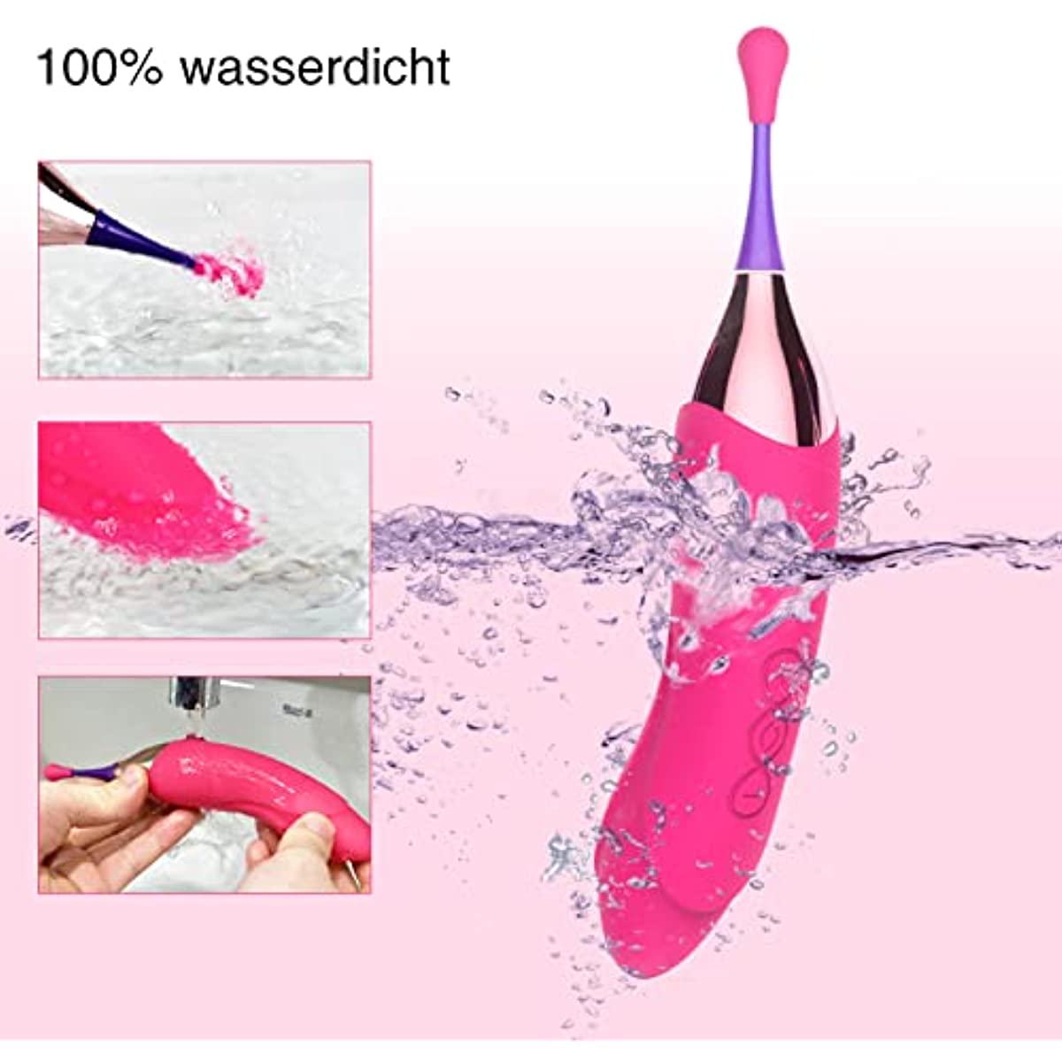 Double Head Vibrators with 8 Frequency Modes Rechargeable G-Spot Vibrators