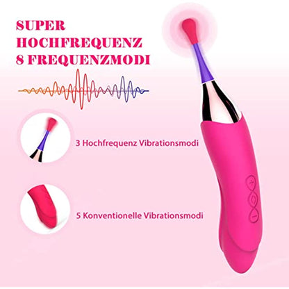 Double Head Vibrators with 8 Frequency Modes Rechargeable G-Spot Vibrators