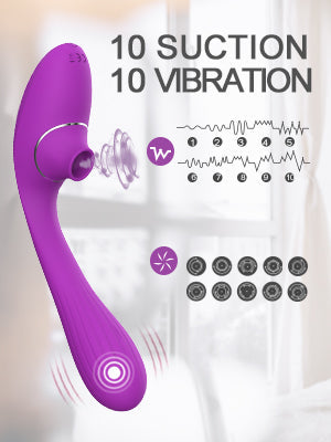 Sohimi Clitoral Sucking G-Spot Vibrator USB Charging ACACIA