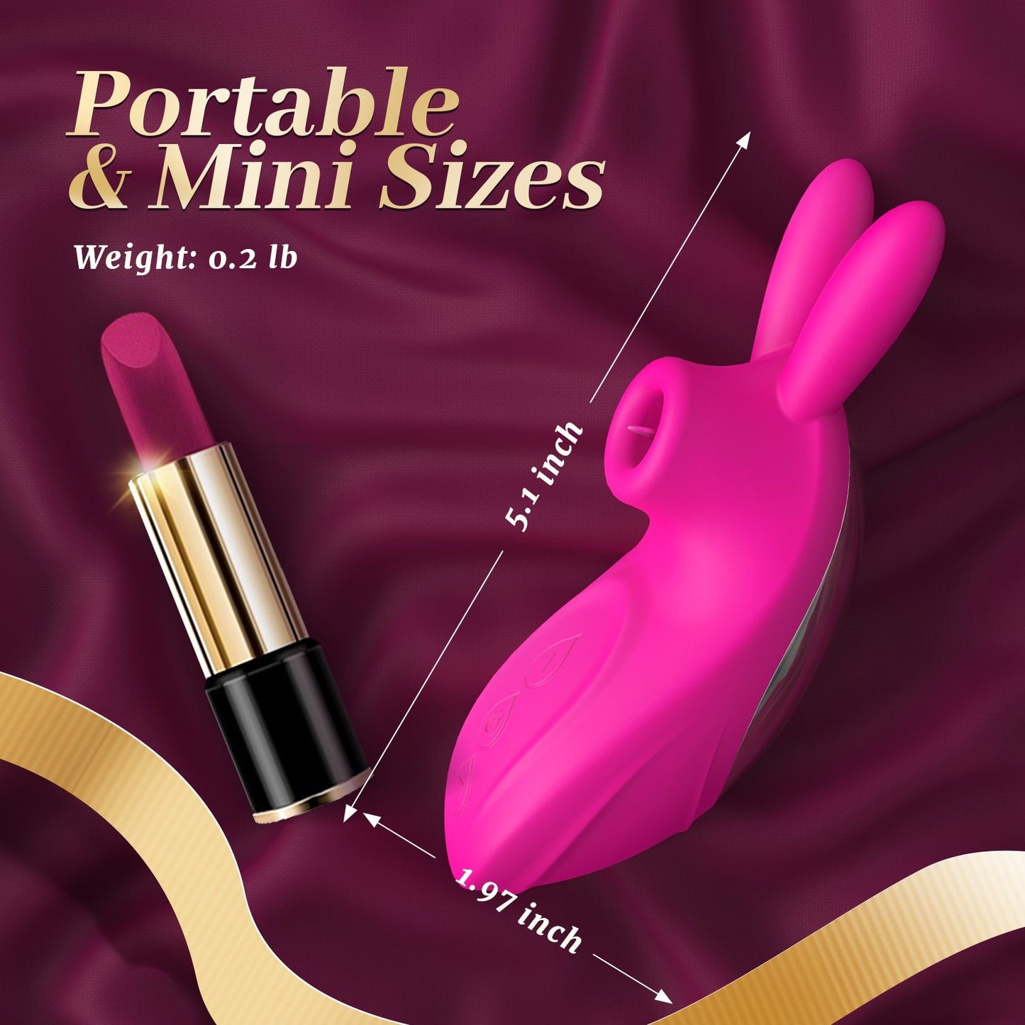 3-IN-1 Bunny Sucking Vibrator 10 Intense Frequencies & Superior Motor