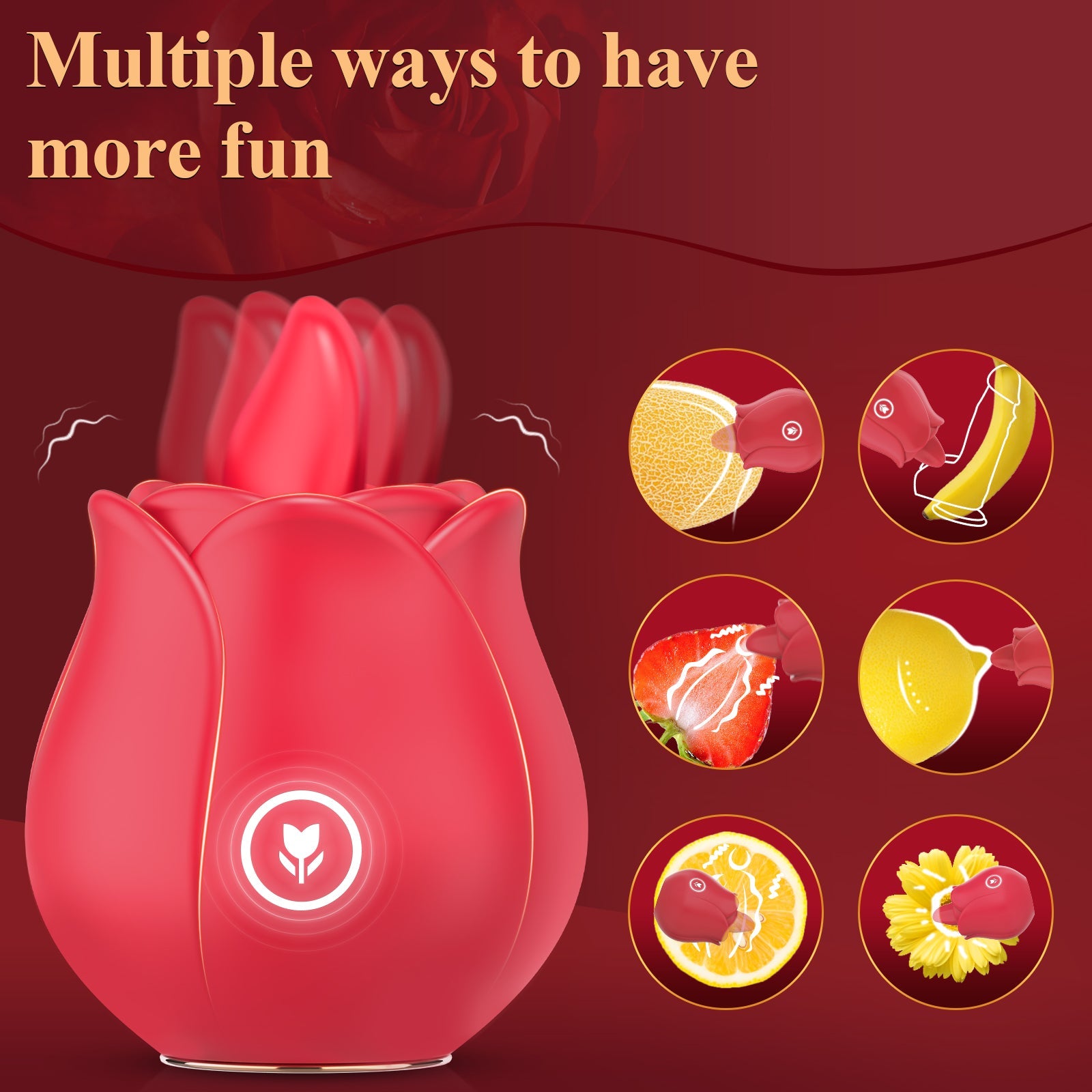 Portable Rose Toy with Tongue Licking Clitoral & Vibrating | Sohimi Soul Snatcher - Affordable Online Adult Toys Store Portable Rose Toy with Tongue Licking Clitoral & Vibrating | Sohimi Soul Snatcher - Affordable Online Adult Toys Store