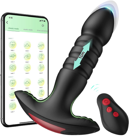 Anal Plug Prostate Vibrator with App Control
