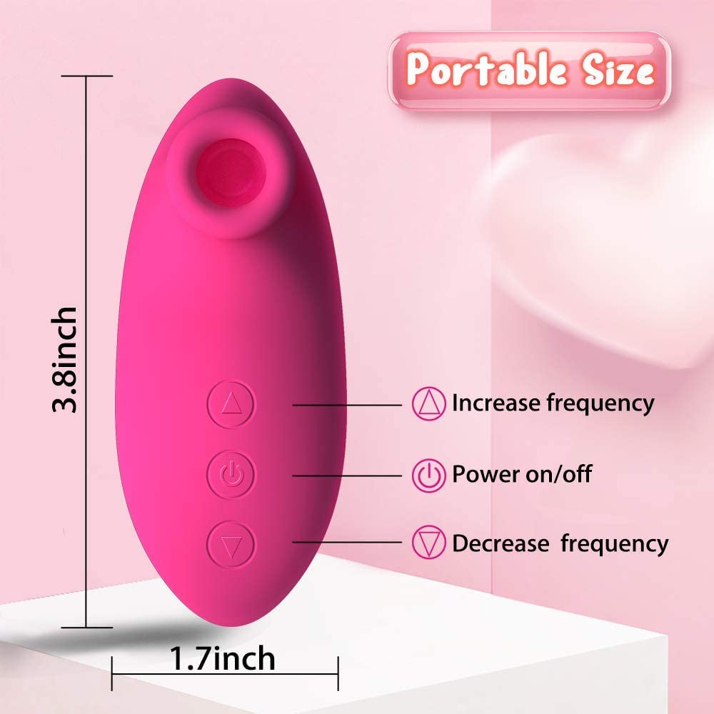 Portable Suction Silicone Nipple & Clit Vibrator