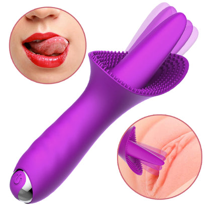 10 Vibraring Mode 2 In 1 Waterproof Stimulation Silicone Vibrator