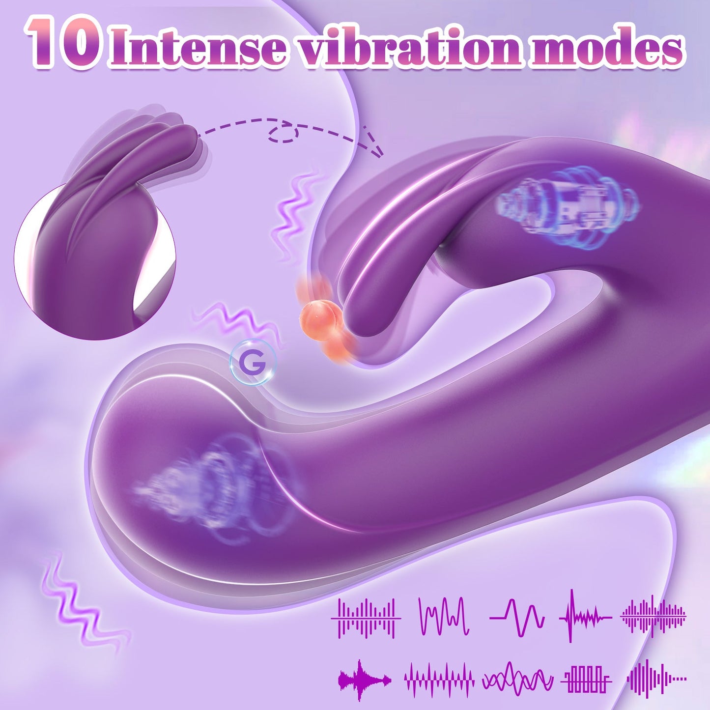 G Spot Vibrator Clitoral Stimulator with 10 Vibration Modes Sex Toys